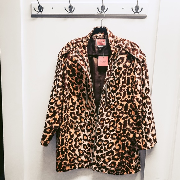🎉HP!🎉| KATE SPADE | ANIMAL PRINT COAT - Picture 4 of 9